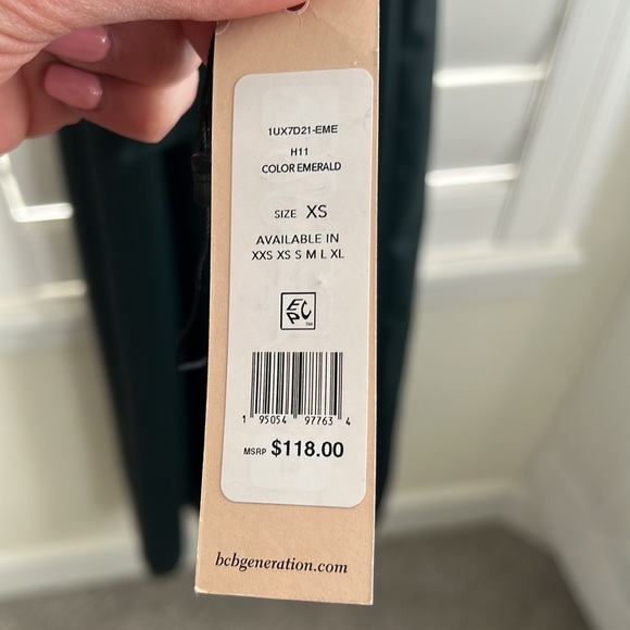 BCBGeneration Emerald Vegan Leather Jumpsuit - Picture 3 of 3